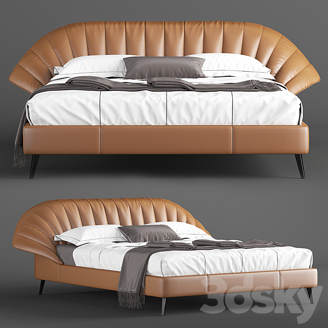 NATUZZI CALA BED 3DSMax File - thumbnail 1