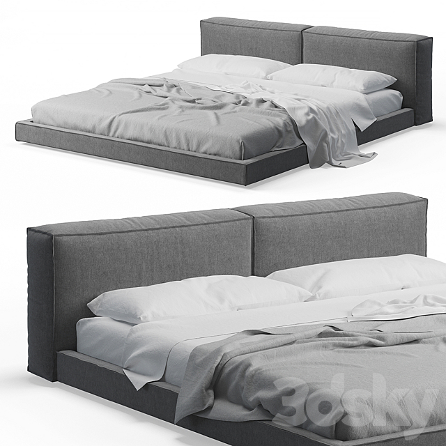 Neowall Bed by Living Divani 3DSMax File - thumbnail 1