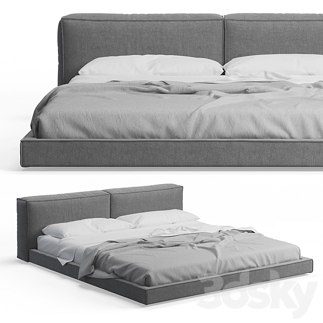 Neowall Bed by Living Divani 3DSMax File - thumbnail 2