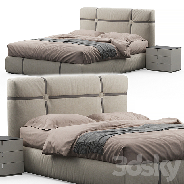 New bond bed by flou 3DSMax File - thumbnail 1