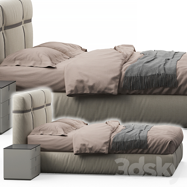 New bond bed by flou 3DSMax File - thumbnail 3