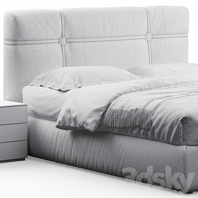 New bond bed by flou 3DSMax File - thumbnail 4