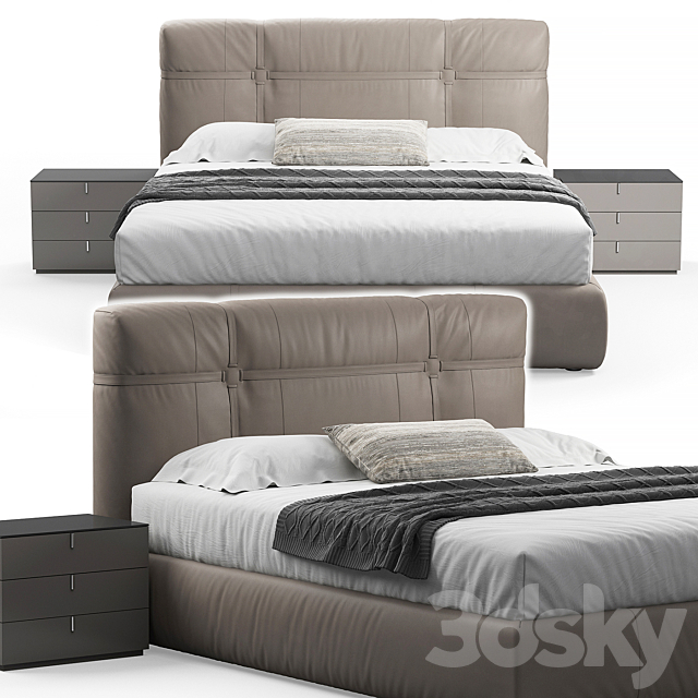 New bond bed by flou 3DSMax File - thumbnail 1