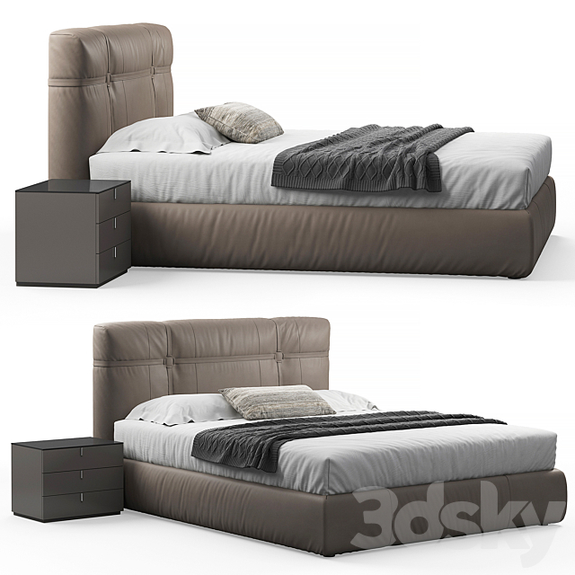 New bond bed by flou 3DSMax File - thumbnail 3