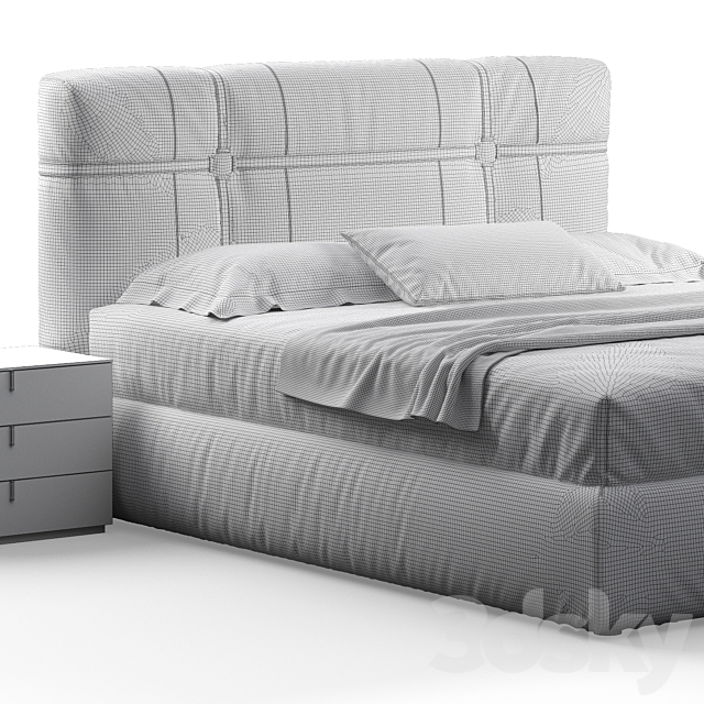 New bond bed by flou 3DSMax File - thumbnail 4