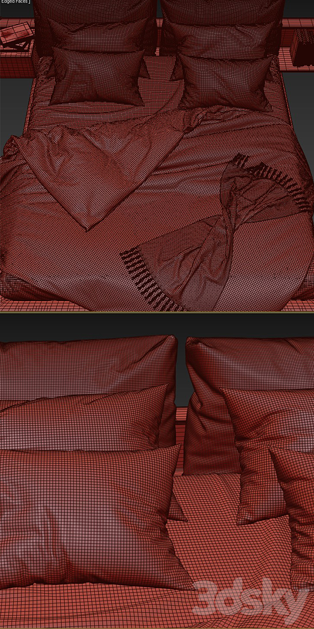 Newbridge Flexform Bed 3DSMax File - thumbnail 3