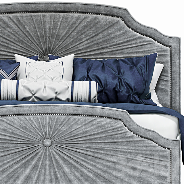 Nolia Bed by House of Hampton 3DSMax File - thumbnail 2