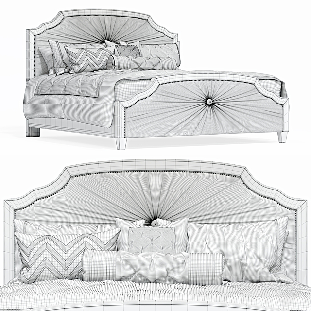 Nolia Bed by House of Hampton 3DSMax File - thumbnail 3