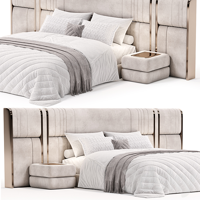 Nova XL bed by HESSENTIA 3DS Max Model - thumbnail 2