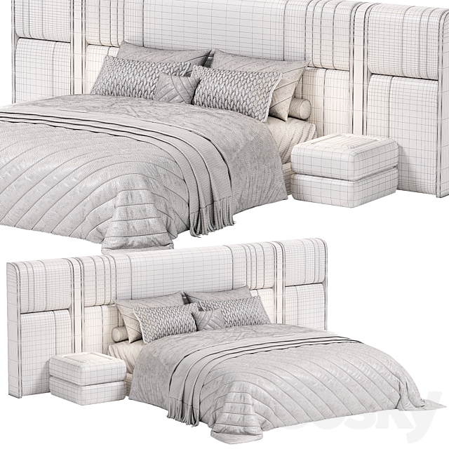 Nova XL bed by HESSENTIA 3DS Max Model - thumbnail 4