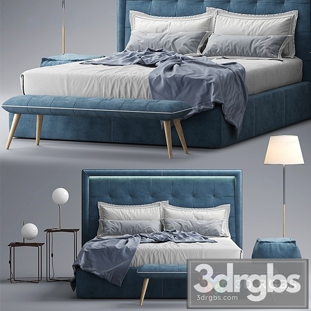 Novaluna Prince Bed 3dsmax Download - thumbnail 1