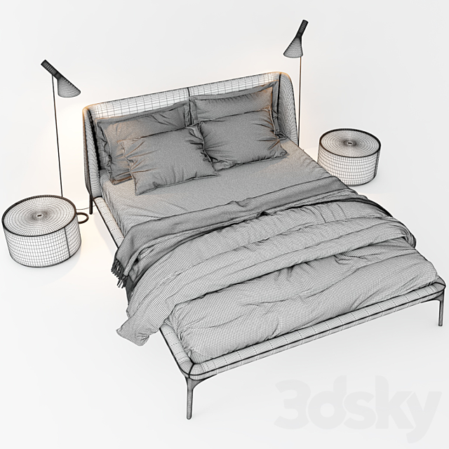 Novamobili bed 3DSMax File - thumbnail 3