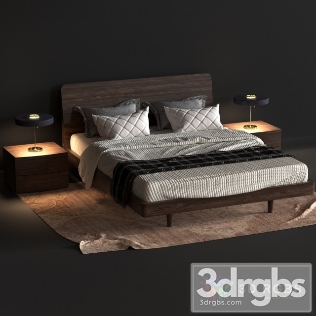 Novamobili Chocolate Bed 02 3dsmax Download - thumbnail 1