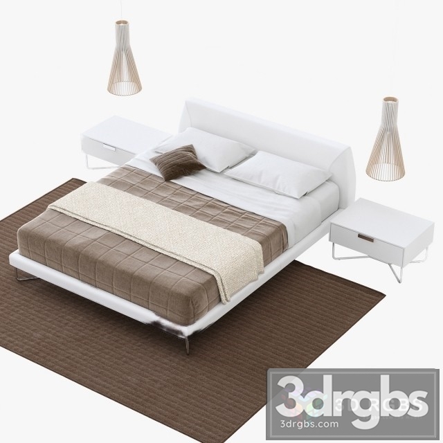 Novamobili Chocolate Bed 3dsmax Download - thumbnail 1