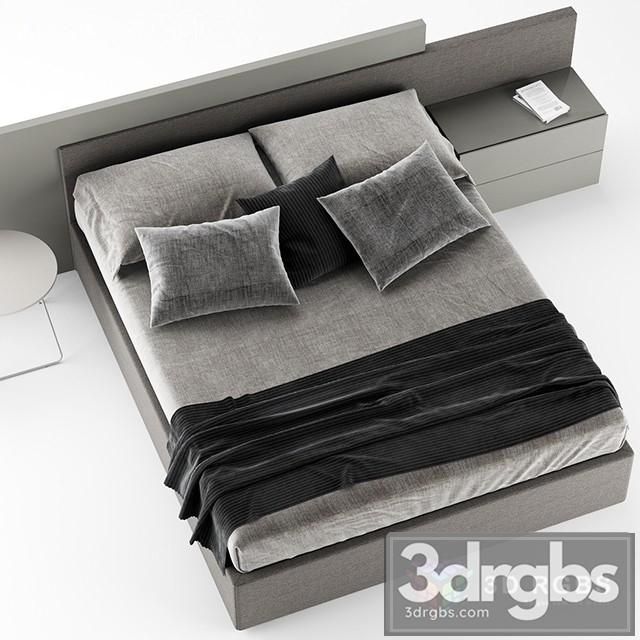 Novamobili Time Bed 3dsmax Download - thumbnail 1