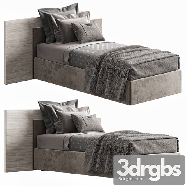 Novamobili time single bed 2 3dsmax Download - thumbnail 1