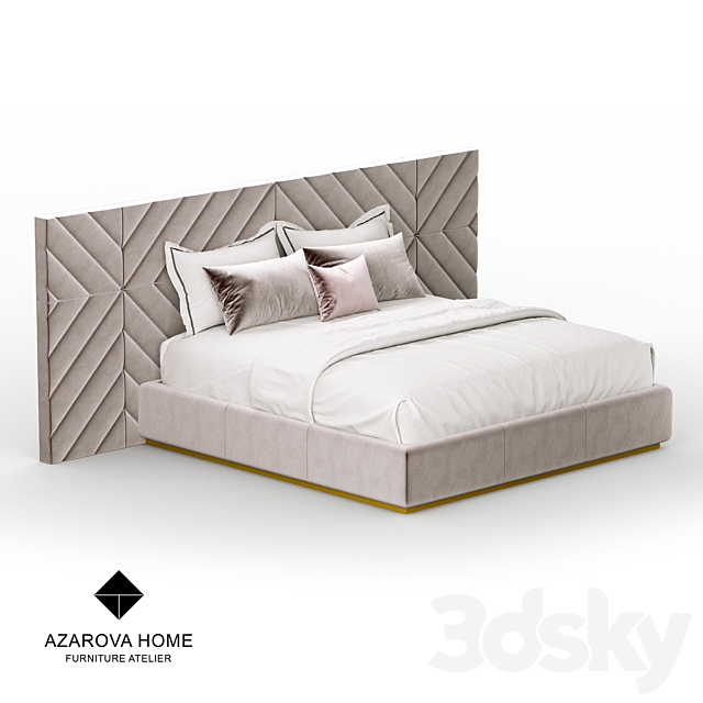 OM Bed Azarova Home Basinger 3DSMax File - thumbnail 1