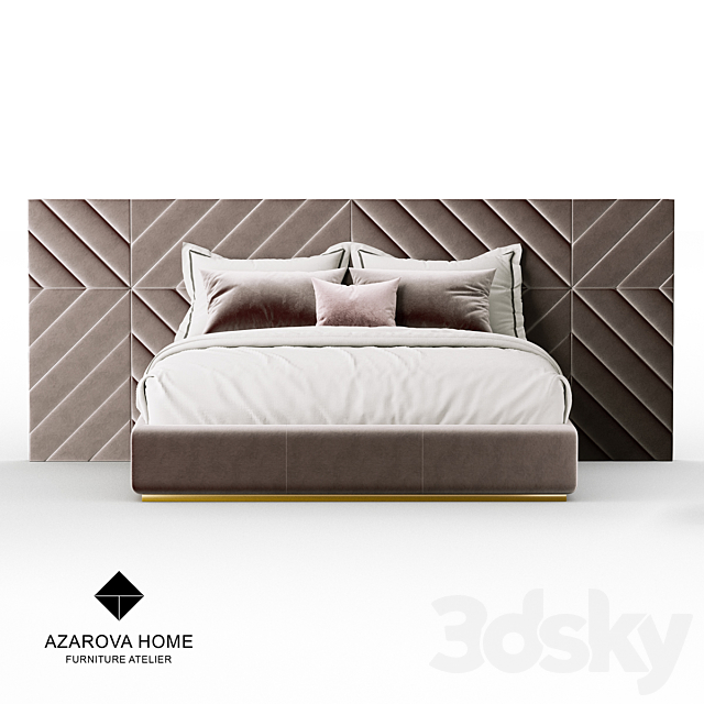 OM Bed Azarova Home Basinger 3DSMax File - thumbnail 2