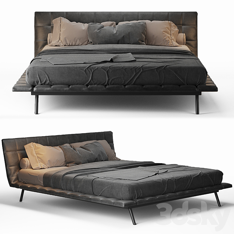 Onda bed Poliform 3DS Max Model - thumbnail 1