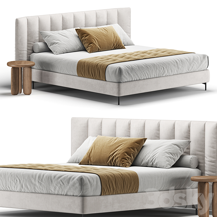 Opera Bed 3DS Max Model - thumbnail 2