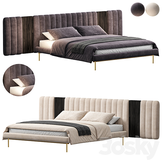 OTELLO BED By DITRE ITALIA 3DS Max Model - thumbnail 2