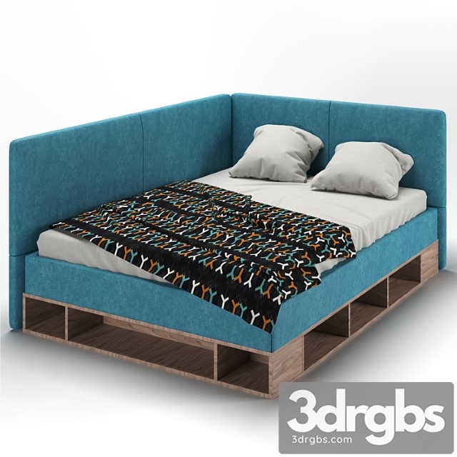 Ottoman bed lancaster 2 3dsmax Download - thumbnail 1