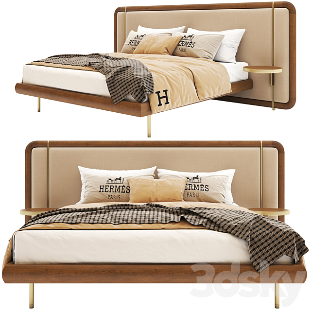 Pa-Modern-Wooden-Bed-03 3DSMax File - thumbnail 2