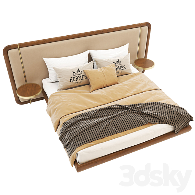 Pa-Modern-Wooden-Bed-03 3DSMax File - thumbnail 3