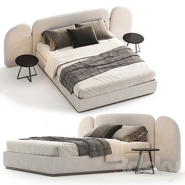 Paolo Castelli VAO Bed 3ds Max - thumbnail 3