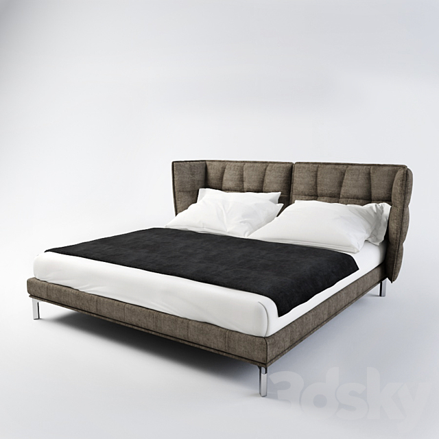 Papilio bed 3DS Max Model - thumbnail 1