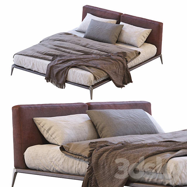 Park Uno Bed By Poliform 3DS Max Model - thumbnail 3