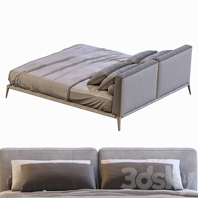 Park Uno Bed By Poliform 3DS Max Model - thumbnail 5