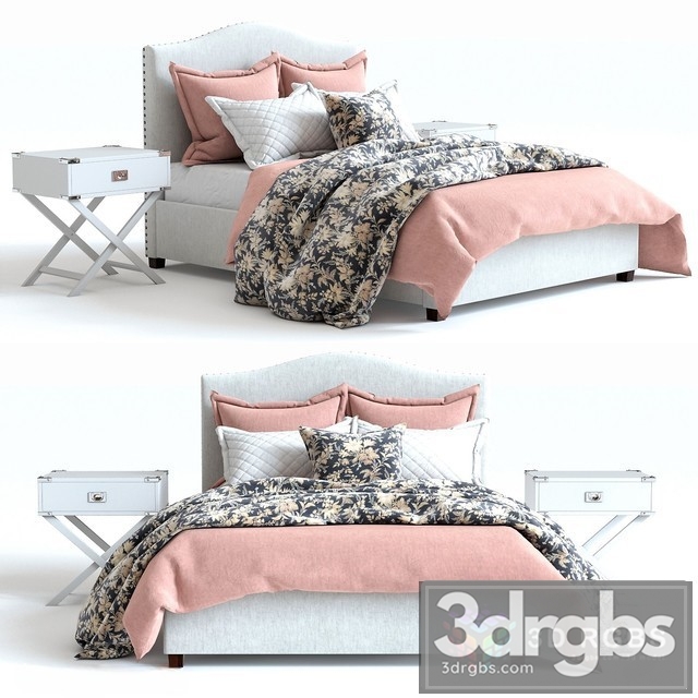 PB Raleigh Pink 2 Bed 3dsmax Download - thumbnail 1