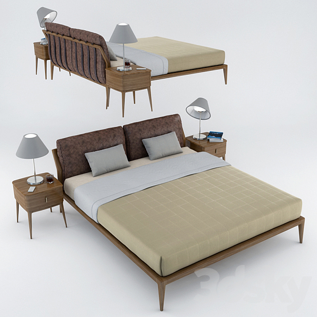 Philipp Selva Indigo bed 3DSMax File - thumbnail 1