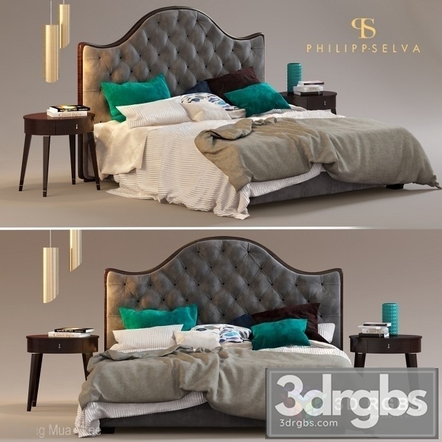 Philipp Selva Letto Onda Bed 3dsmax Download - thumbnail 1