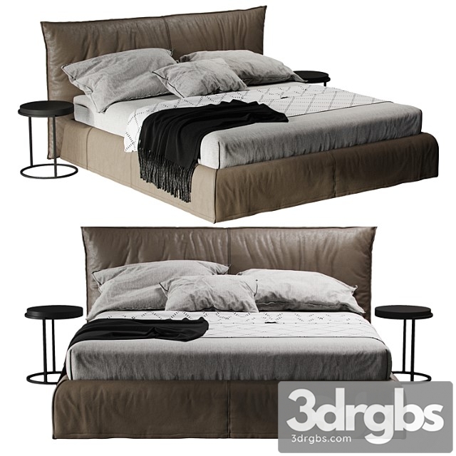 Pianca piumotto bed 2 3dsmax Download - thumbnail 1