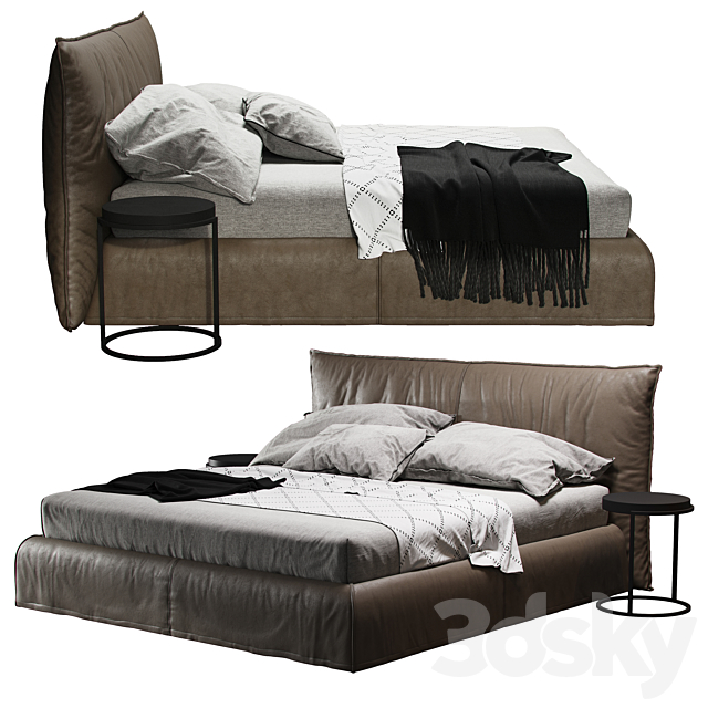 pianca piumotto bed 3DSMax File - thumbnail 2