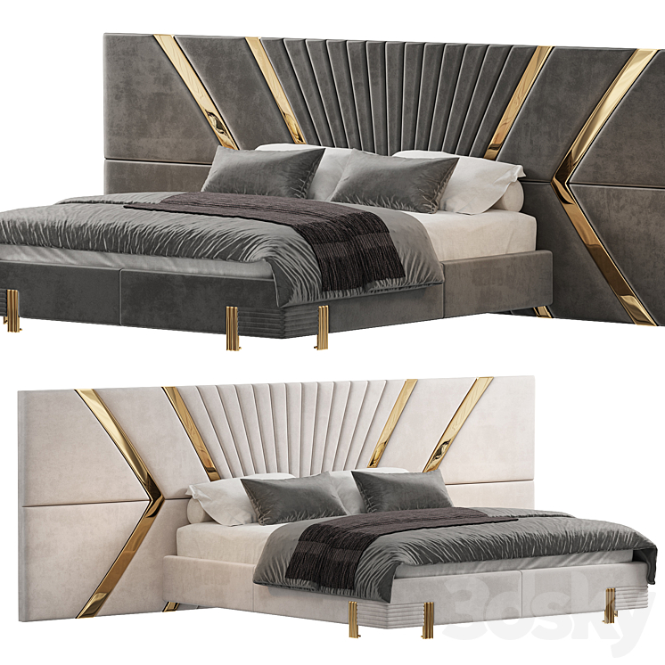 Piero Bed Beds 3DS Max Model - thumbnail 1