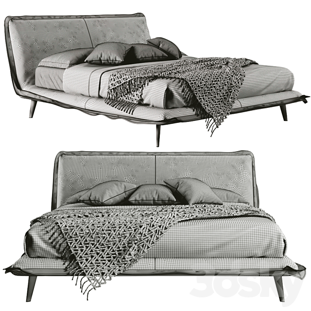 Piuma Bed by NATUZZI 3DSMax File - thumbnail 2