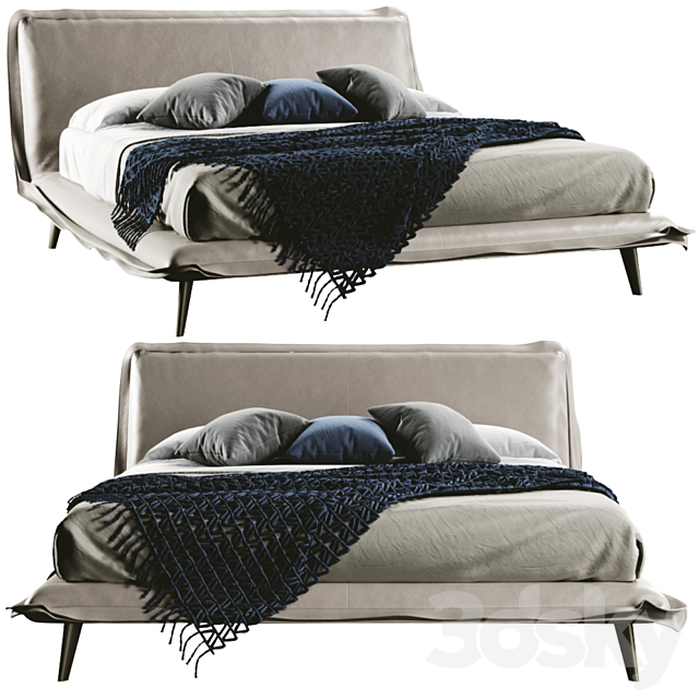 Piuma Bed by NATUZZI 3DSMax File - thumbnail 3