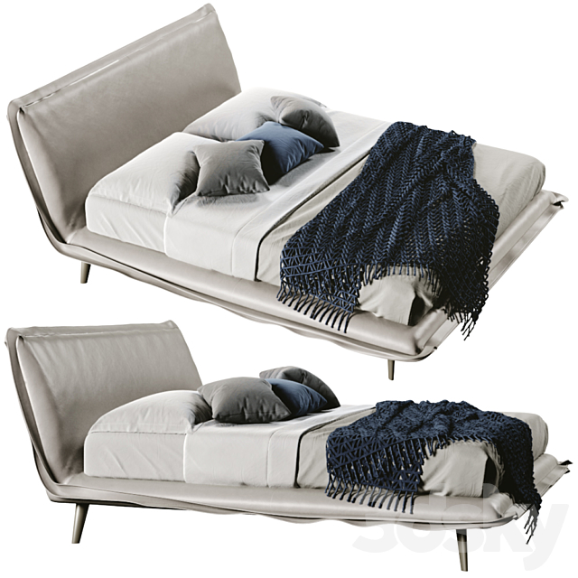 Piuma Bed by NATUZZI 3DSMax File - thumbnail 4