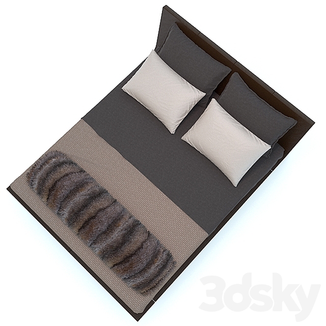 Poliform Angie bed 3DSMax File - thumbnail 2