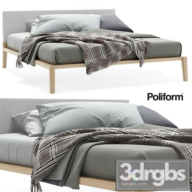 Poliform Aton Bed 3dsmax Download - thumbnail 1