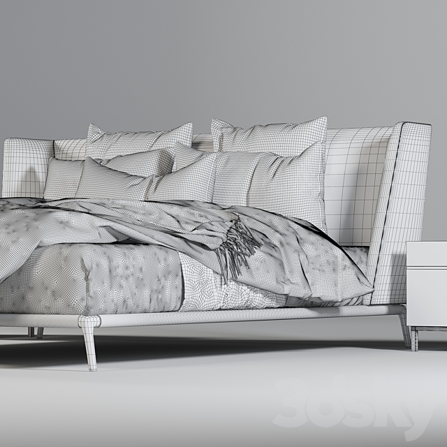 Poliform Bed 3DSMax File - thumbnail 4