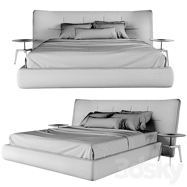 Poliform Bed Rever 3DSMax File - thumbnail 5