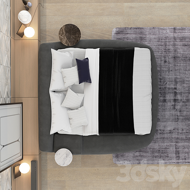 POLIFORM BIG BED 3DSMax File - thumbnail 2