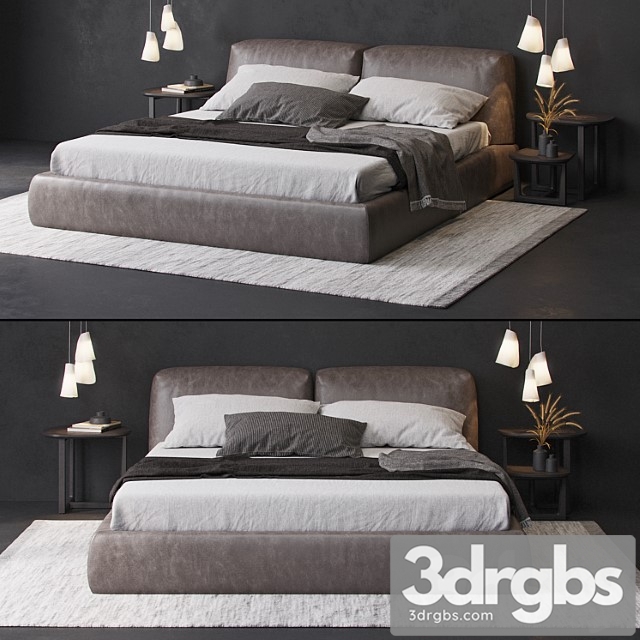 Poliform bolton bed 2 3dsmax Download - thumbnail 1