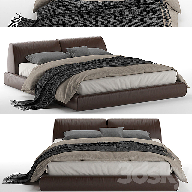 poliform bolton bed 3DSMax File - thumbnail 1