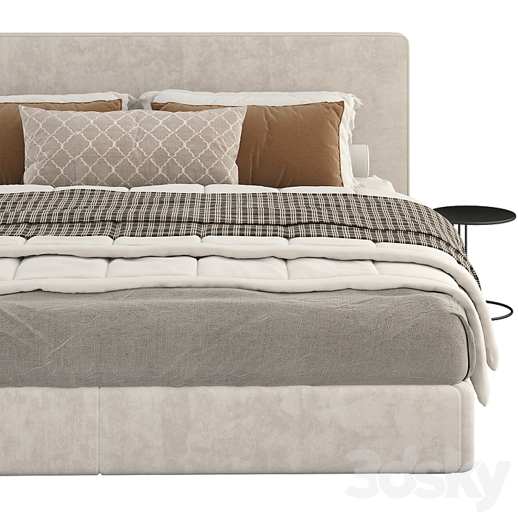 Poliform bruce bed 3DS Max Model - thumbnail 2