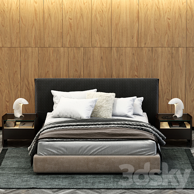 POLIFORM BRUCE BED 3DSMax File - thumbnail 1